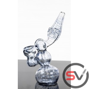 PAINTED LACE DESIGN BIRD BUBBLER 7inch